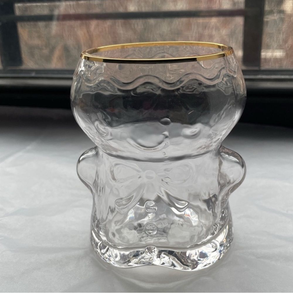 ❤️NWT Collectible North Pole Gingerbread Juice Glass NWT - Picture 2 of 5